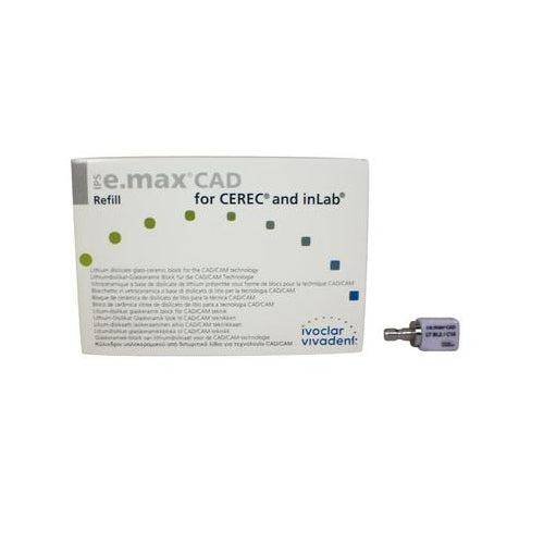 Vivadent Ivoclar IPS e.max CAD CEREC Blocks InLab 5/Pk Vivadent Ivoclar IPS e.max CAD CEREC Blocks InLab 5/Pk